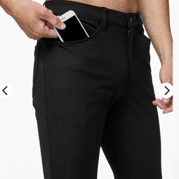 Lululemon Men’s ABC Pant Slim Warpstreme Black Size 28 - Picture 6 of 11